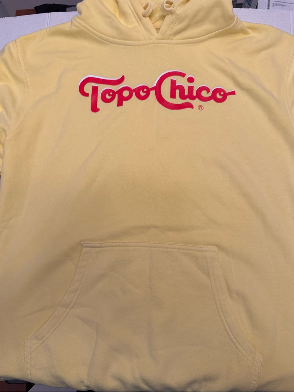 Topo Chico Yellow Logo Hoodie - Men’s Pullover